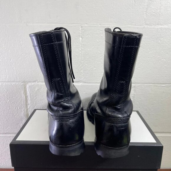 Corcoran Black Leather Military Jump Combat Boots Cap Toe Lace up Men's Size 9 D - Picture 6 of 13